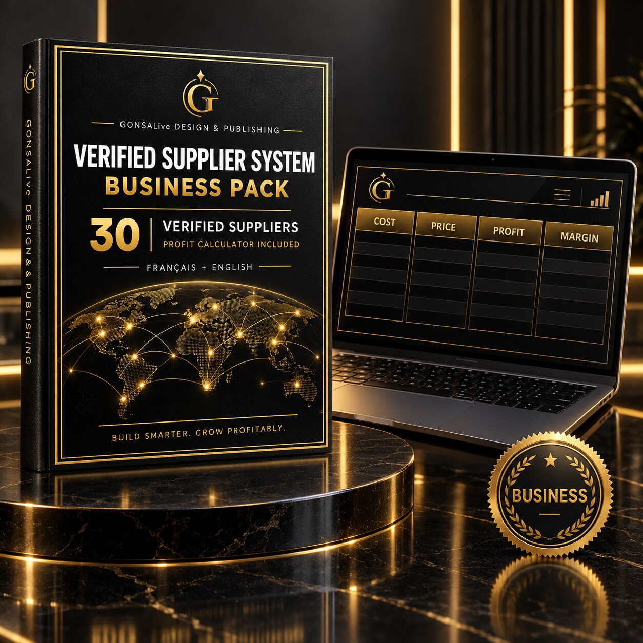 Mockup du GONSAlive Business Pack