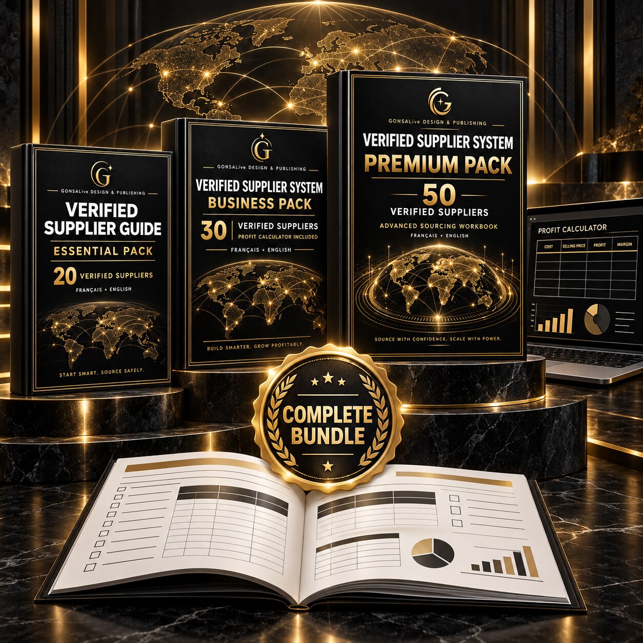 GONSAlive Complete Bundle avec les trois guides et outils Excel